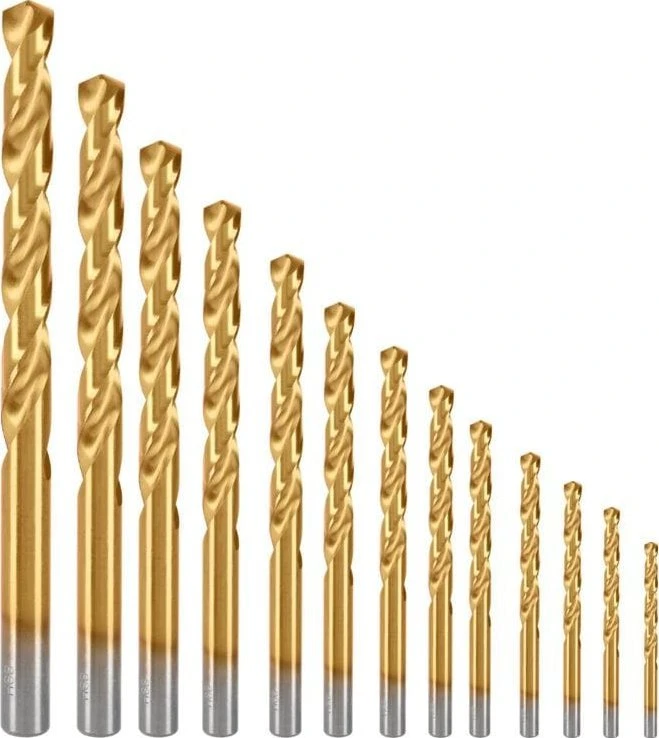 Grąžtas Wiertła Grąžtai metalui, hsstin, din338, šlifuoti, 13 vnt. (1,5–6,5 mm), prolinas