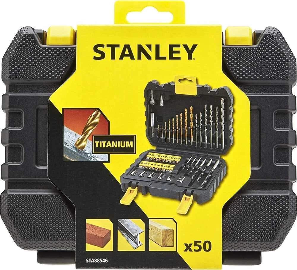 Grąžtų ir sukimo antgalių komplektas Stanley STA88546-XJ; 50 vnt.