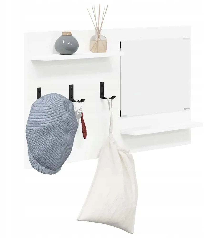 Prikabinamas paltas Sieninis Balta 90 x 10 x 50 cm