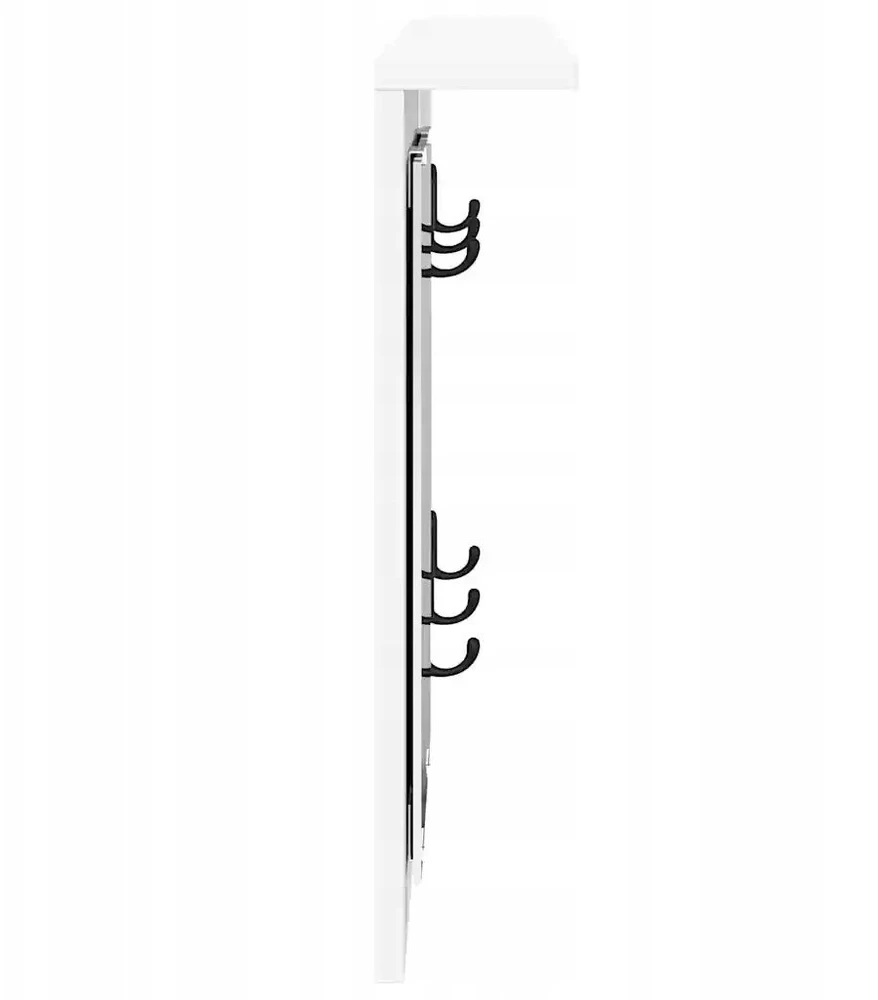 Prikabinamas paltas Sieninis Balta 85 x 10 x 45 cm