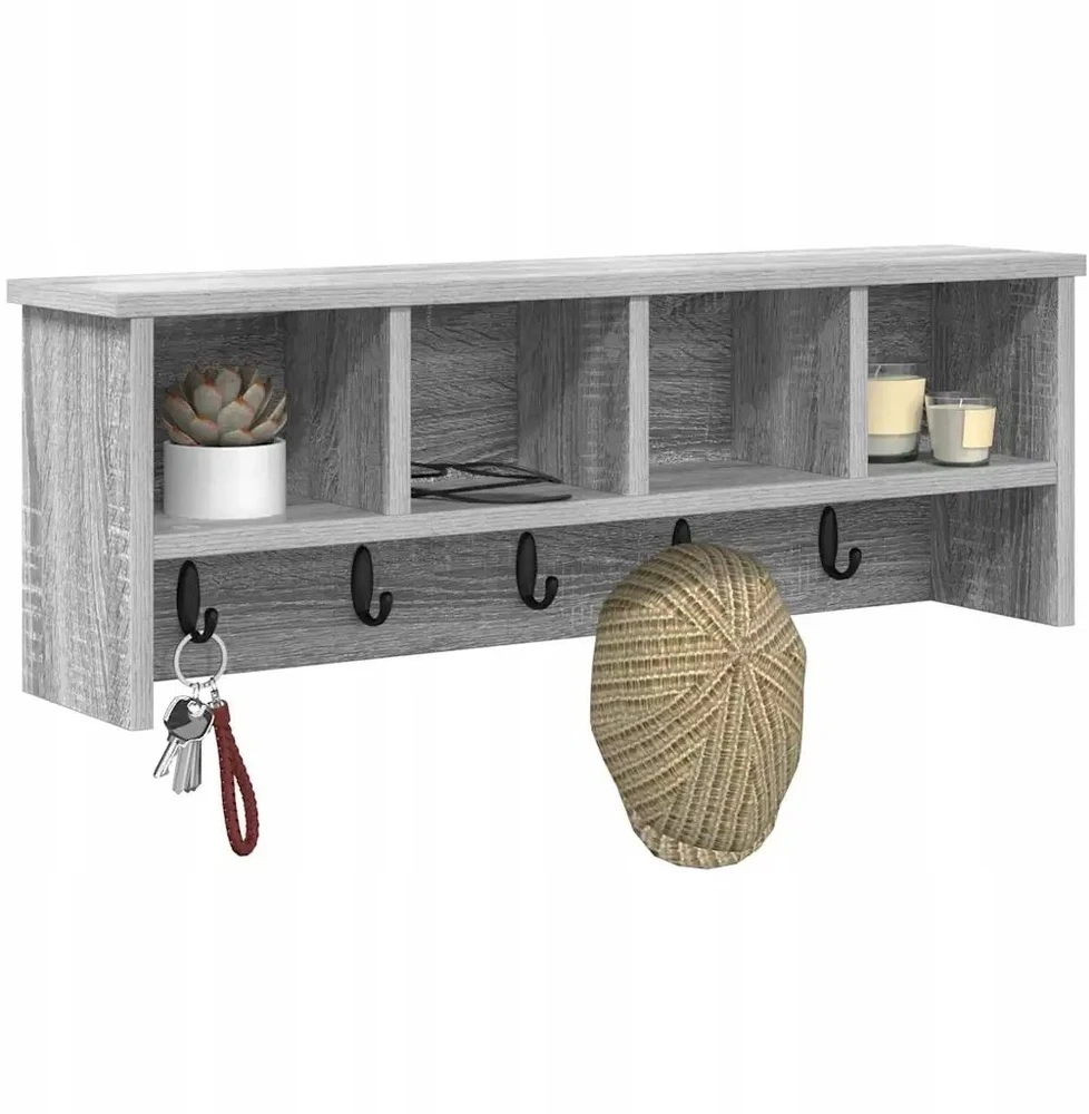 Prikabinamas paltas Sieninis Pilkas Sonoma 75 x 16 x 26 cm