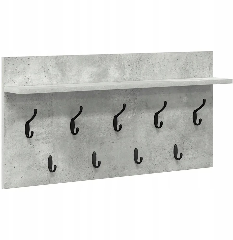 Prikabinamas paltas Sieninis Betono pilka 80 x 40 x 12 cm