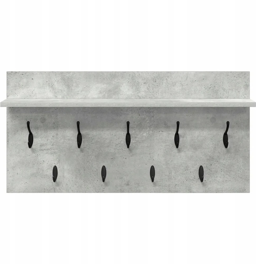 Prikabinamas paltas Sieninis Betono pilka 80 x 40 x 12 cm
