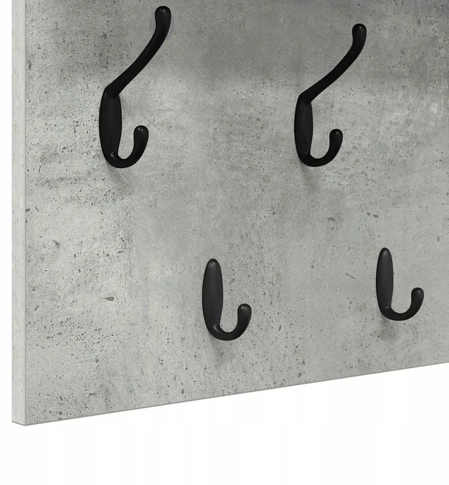Prikabinamas paltas Sieninis Betono pilka 80 x 40 x 12 cm