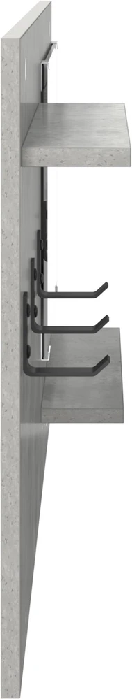 Prikabinamas paltas Sieninis Betono pilka 90 x 10 x 50 cm