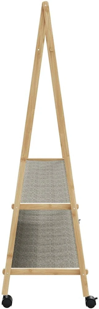 Drabužių kabykla su lentynomis/ratukais, 132x45,5x155,5cm