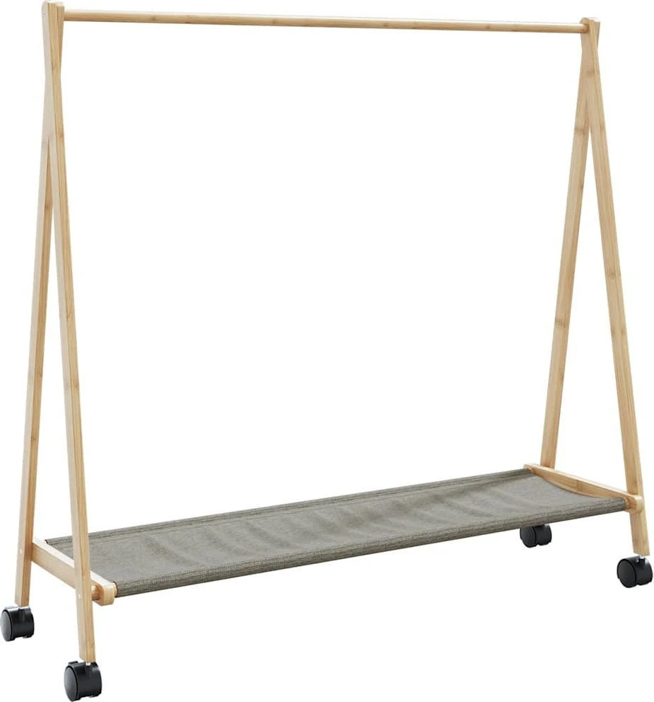 Drabužių kabykla su lentynomis/ratukais, 106x34x106,5cm