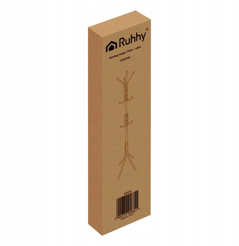 Pastatoma pakaba 170 cm - baltas Ruhhy 26360