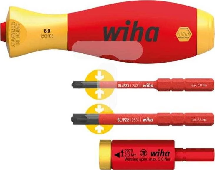 Atsuktuvas Wiha 2970-S4 easyTorque Adapteris electric 2,0 Nm