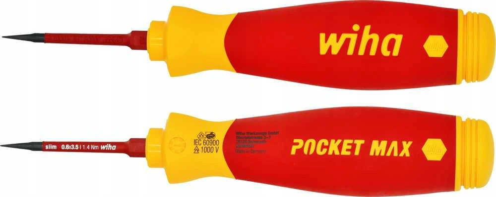 Atsuktuvas su antgaliais (4 vnt.) WIHA PocketMax® 1000V, Elektrikams