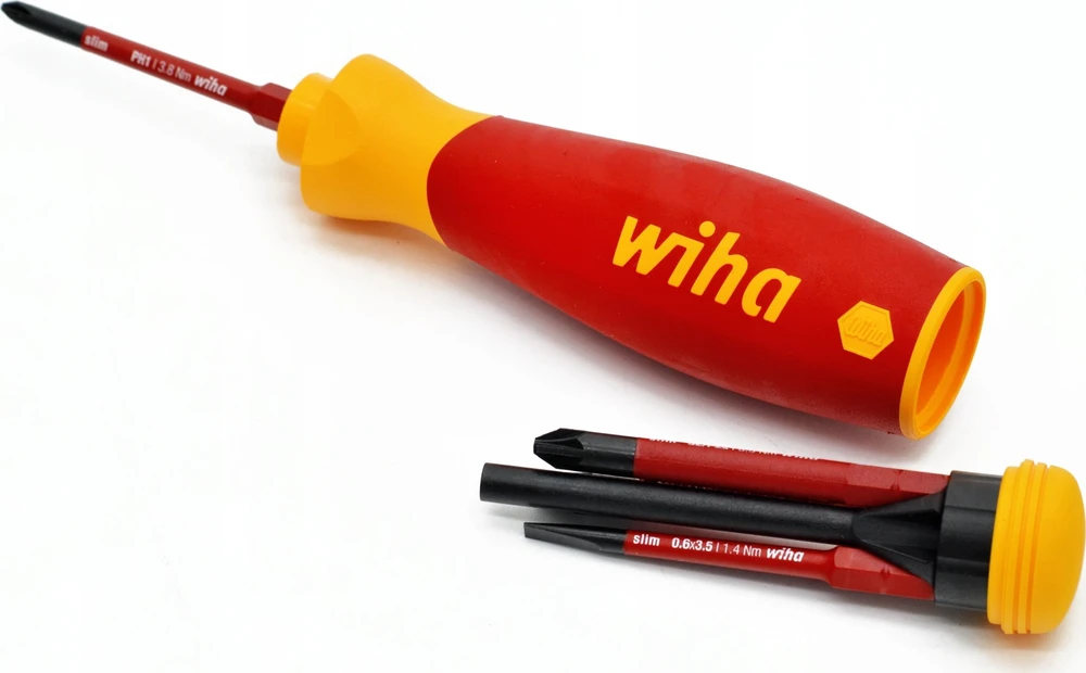 Atsuktuvas su antgaliais (4 vnt.) WIHA PocketMax® 1000V, Elektrikams
