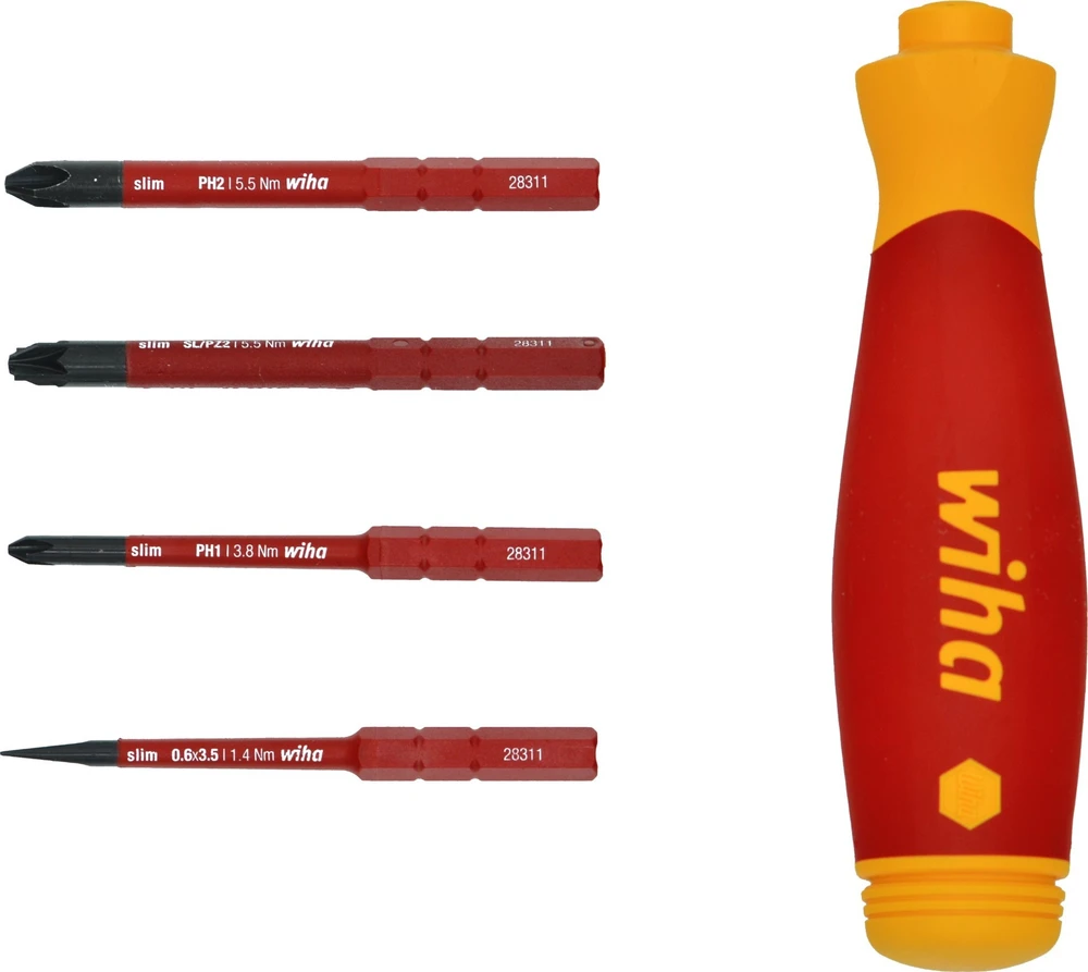 Atsuktuvas su antgaliais (4 vnt.) WIHA PocketMax® 1000V, Elektrikams