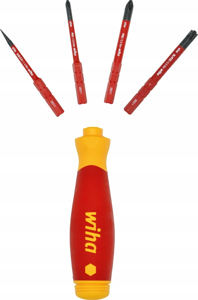 Atsuktuvas su antgaliais (4 vnt.) WIHA PocketMax® 1000V, Elektrikams