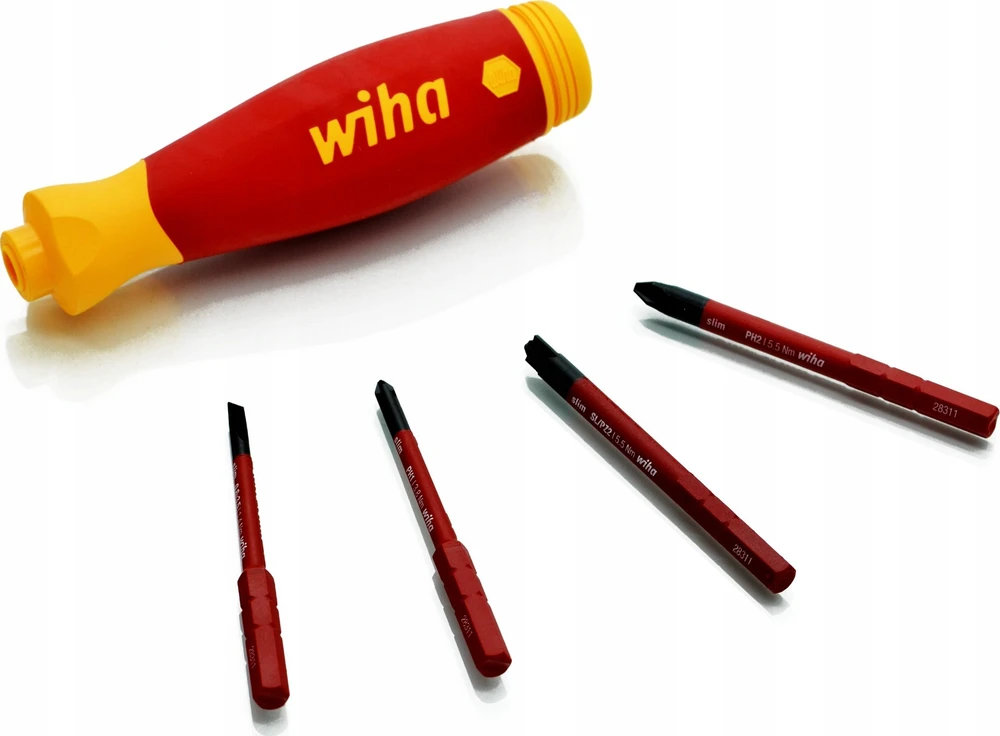 Atsuktuvas su antgaliais (4 vnt.) WIHA PocketMax® 1000V, Elektrikams