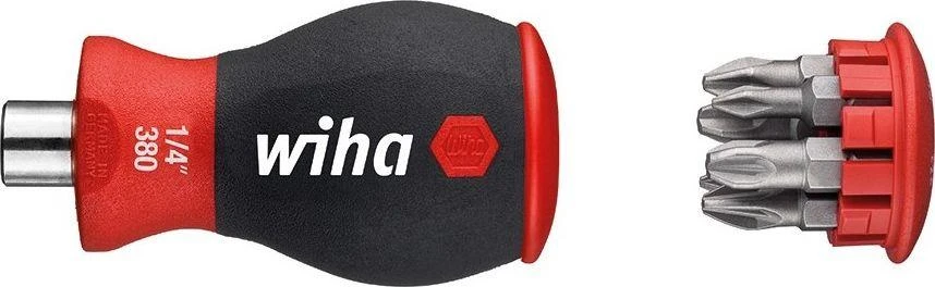 Wiha Atsuktuvas su magnetiniu antgalių laikikliu Stubby, 1/4