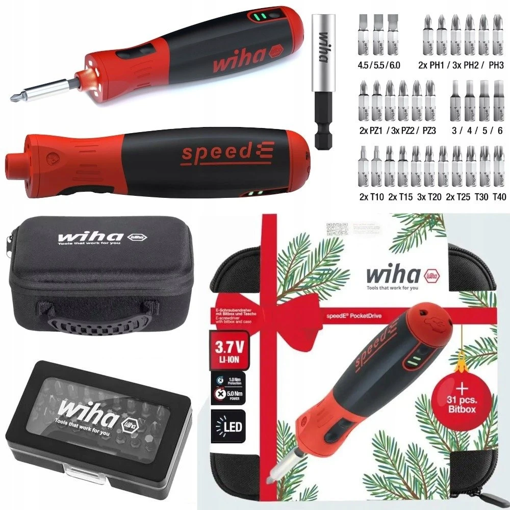 Grąžtas Elektrinis atsuktuvas WIHA speedE® PocketDrive