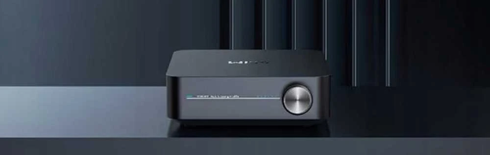 „WiiM Amp Dark Pilkas“ – stereofoninis srautinio perdavimo stiprintuvas