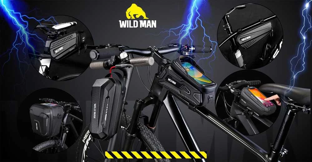 WILDMAN Scooter case/holder GD99X M frame bag juodos spalvos