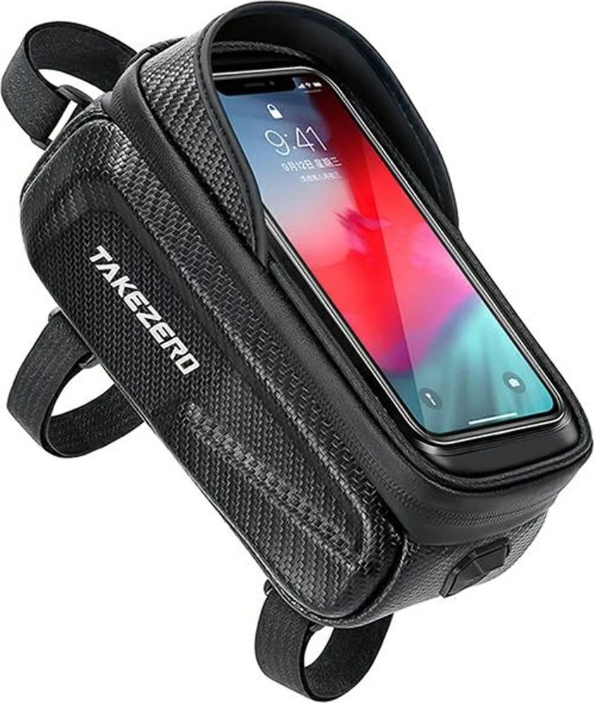 TAKEZEROTZ01 Dviračio krepšys/Mount Frame Bag juodos spalvos