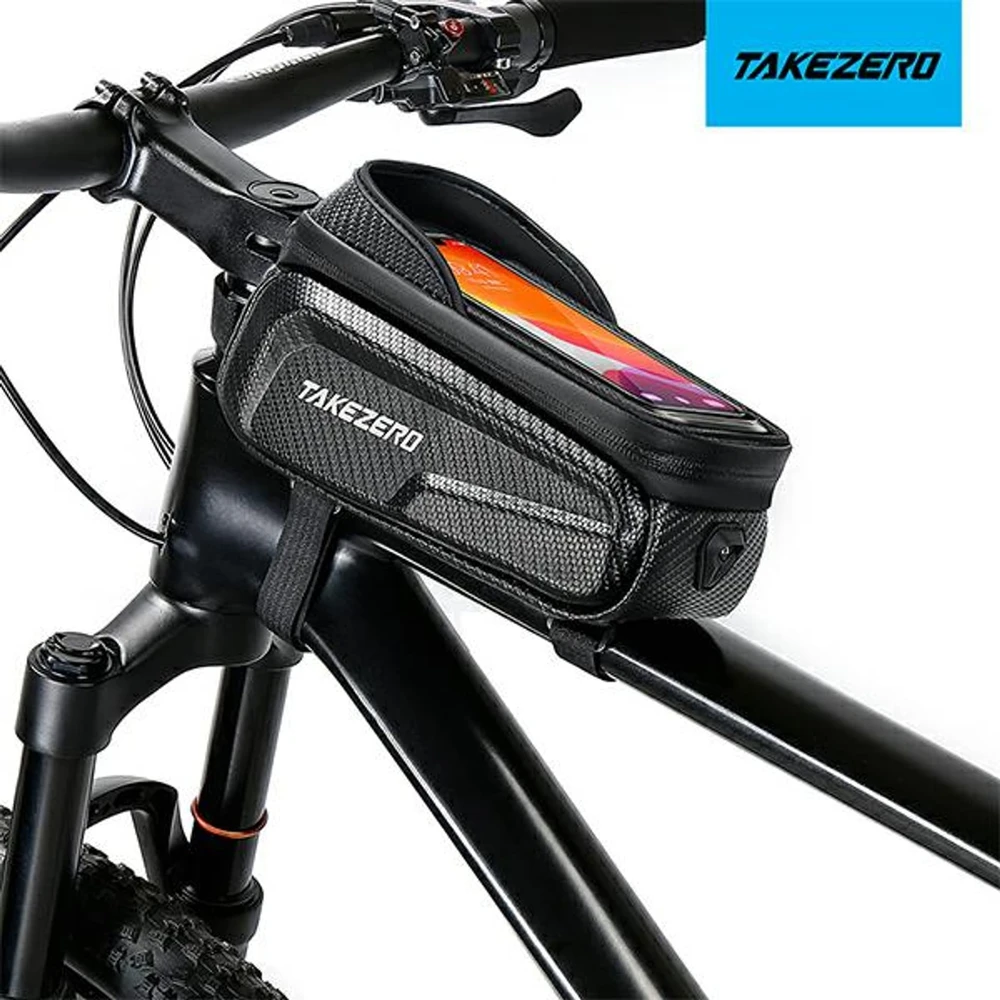 TAKEZEROTZ01 Dviračio krepšys/Mount Frame Bag juodos spalvos
