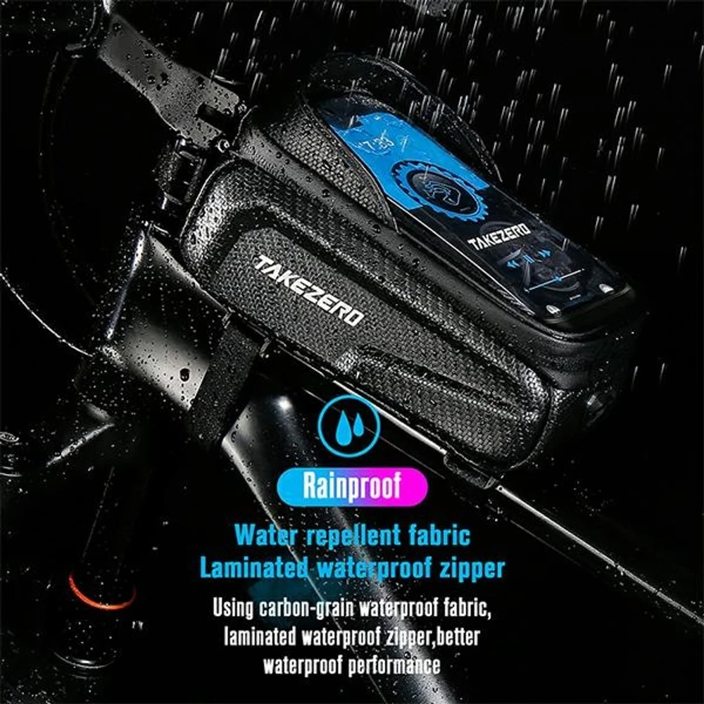 TAKEZEROTZ01 Dviračio krepšys/Mount Frame Bag juodos spalvos