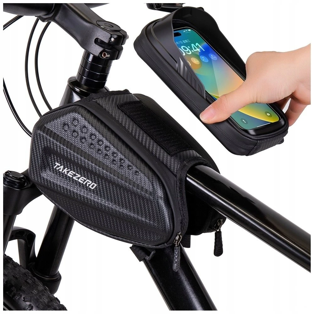Wildman Dviračio krepšys TAKEZERO A6 1,2L Bike Mount juodos spalvos