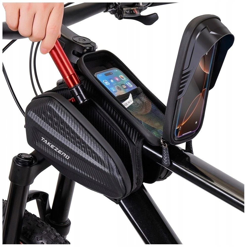 Wildman Dviračio krepšys TAKEZERO A6 1,2L Bike Mount juodos spalvos
