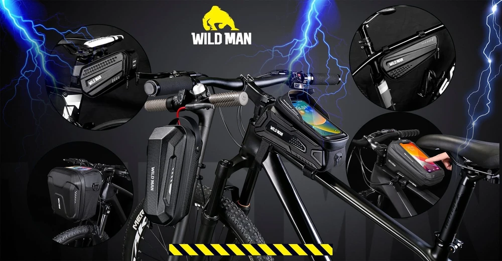 WILDMAN Bike case/holder L ES16 frame bag pilka