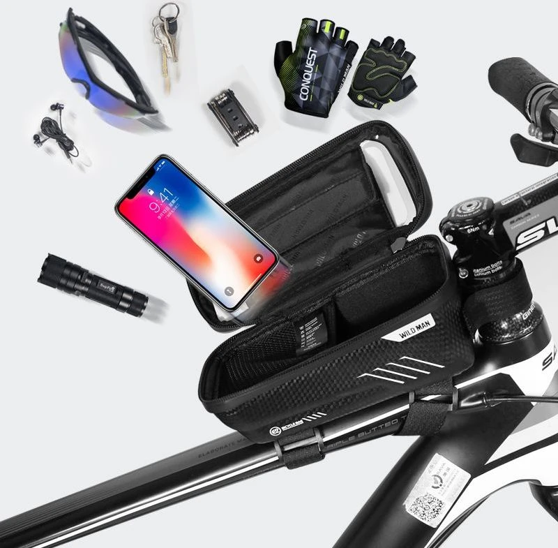 WILDMAN ME2 Dviračio krepšys/Mount Frame Bag juodos spalvos