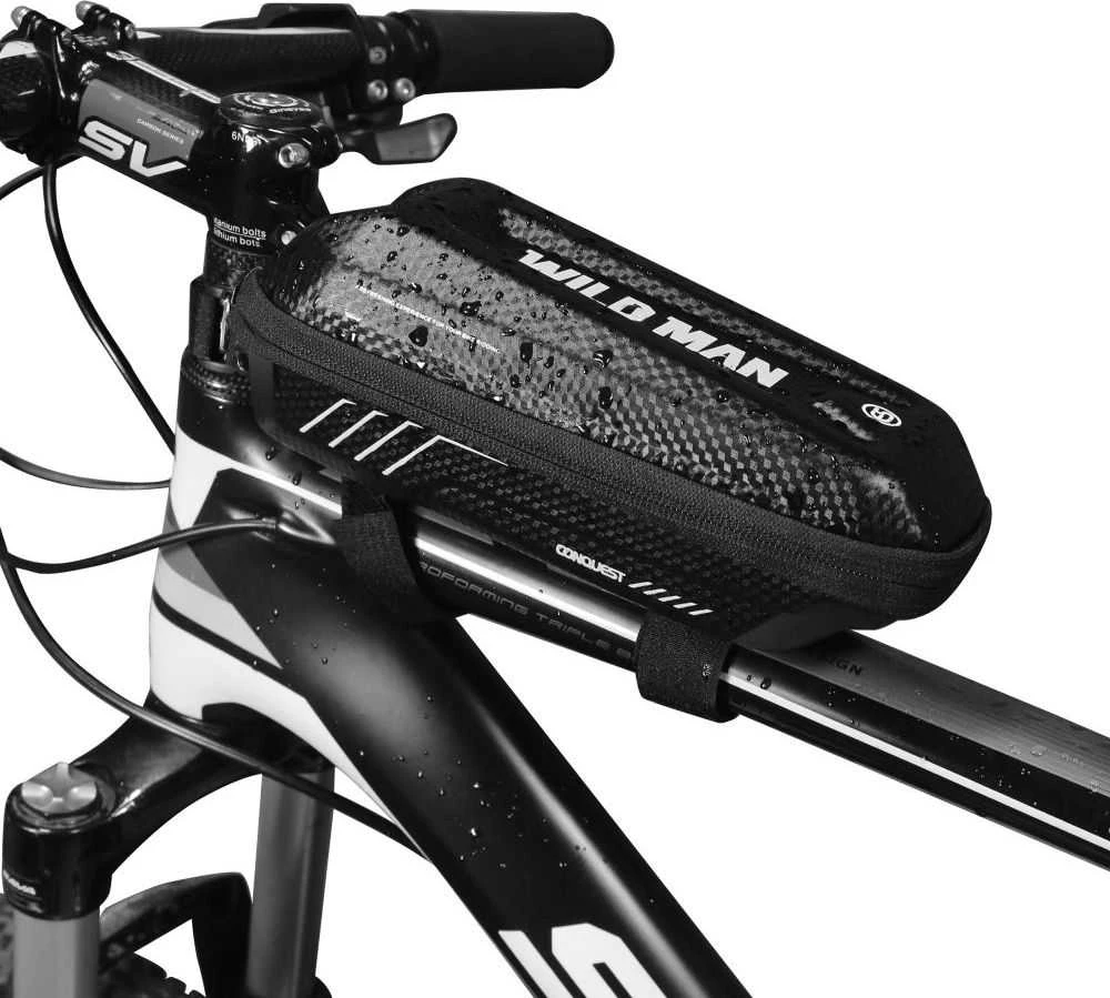 WILDMAN E5S bike frame bag/bag bike holder juodos spalvos