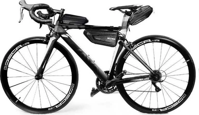 WILDMAN LE4 bike frame bag/bag bike holder juodos spalvos
