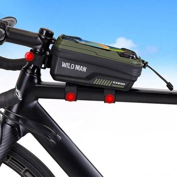 WILDMAN GX200 Bike Frame Dėklas/Bag/Bike Holder Žalias
