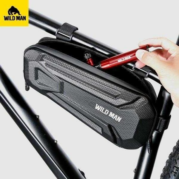 WILDMAN XT9 XL 3.5L Bike Frame Bag Bike Holder juodos spalvos