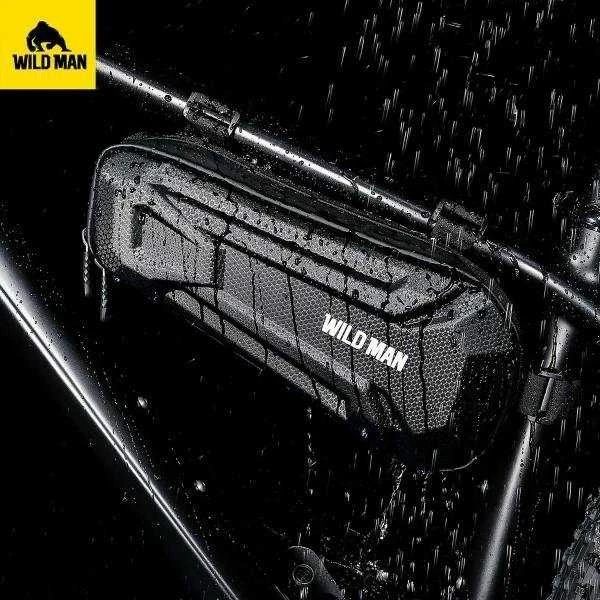 WILDMAN XT9 XL 3.5L Bike Frame Bag Bike Holder juodos spalvos