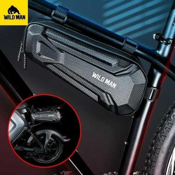 WILDMAN XT9 XL 3.5L Bike Frame Bag Bike Holder juodos spalvos