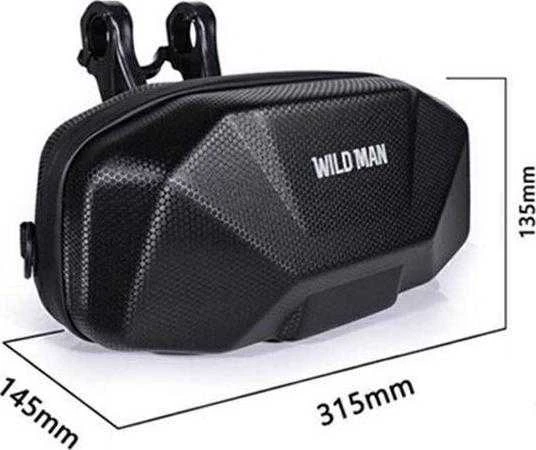 WILDMAN X9 Bike Frame Bag Bike Holder juodos spalvos