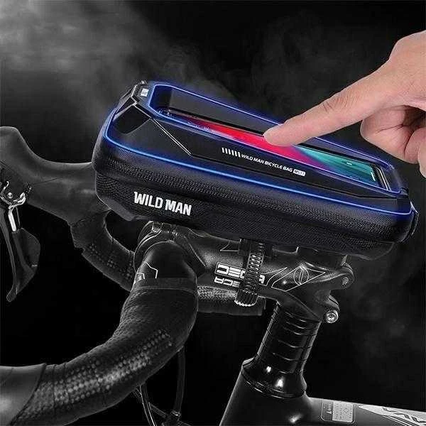 WILDMANMS33 bike case/holder frame bag juodos spalvos