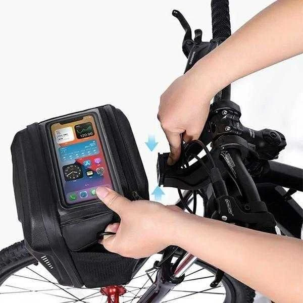 WILDMAN GS9 Bike Frame Bag Bike Holder juodos spalvos