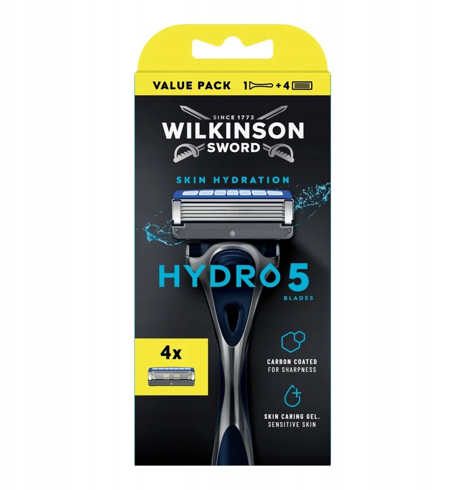 Wilkinson Sword Wilkinson Hydro 5 Skin Hydration maszynka do golenia i 4 įdėklai