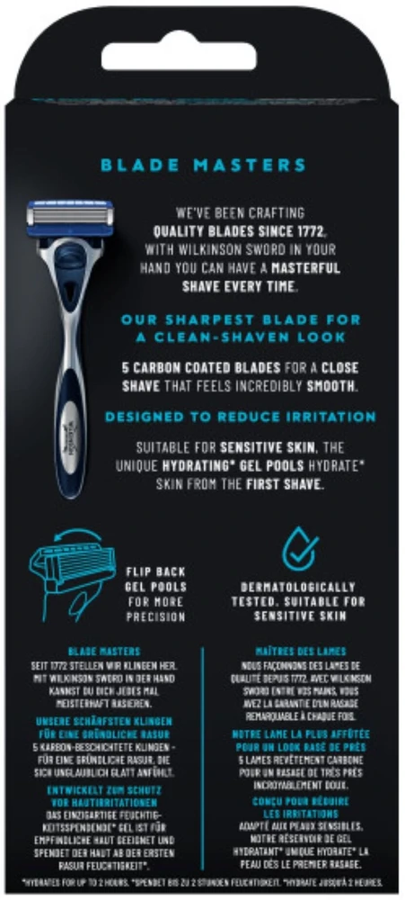 „Wilkinson Sword Hydro 5“ skustuvas su dviem keičiamomis galvutėmis