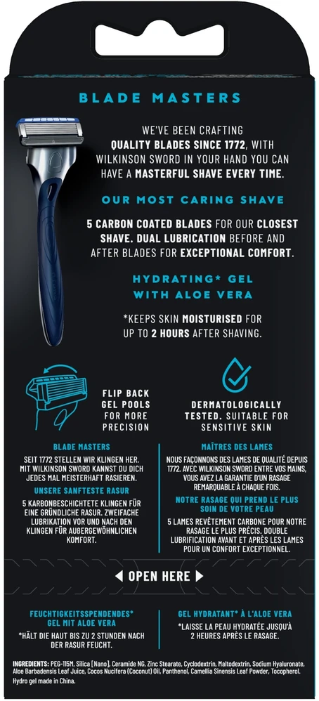 „Wilkinson Sword Hydro 5“ skustuvas su dviem keičiamomis galvutėmis
