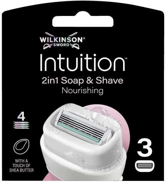 Wilkinson Intuition maitininantis įdėklai su 4 ostrzami 3 vnt.