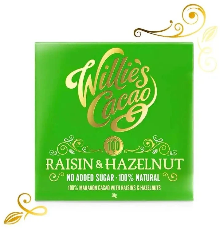 Willie's Cacao - Raisin & Hazelnut 50g