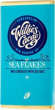 Willie's Cacao – pieniškas šokoladas su jūros dribsniais 26g