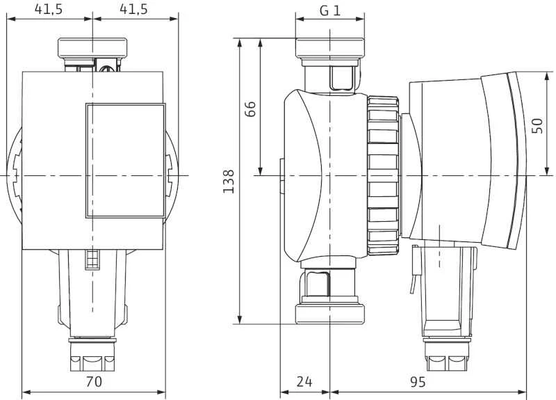 sūknis Wilo Star-Z NOVA A (138mm) DN15 3-4,5W 230V 50Hz PN10