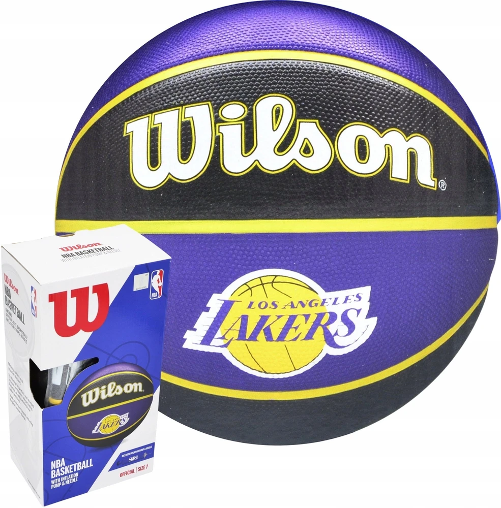 KREPŠINIO KAMUOLYS WILSON NBA LA LAKERS DĖŽUTĖ POMPA 228524