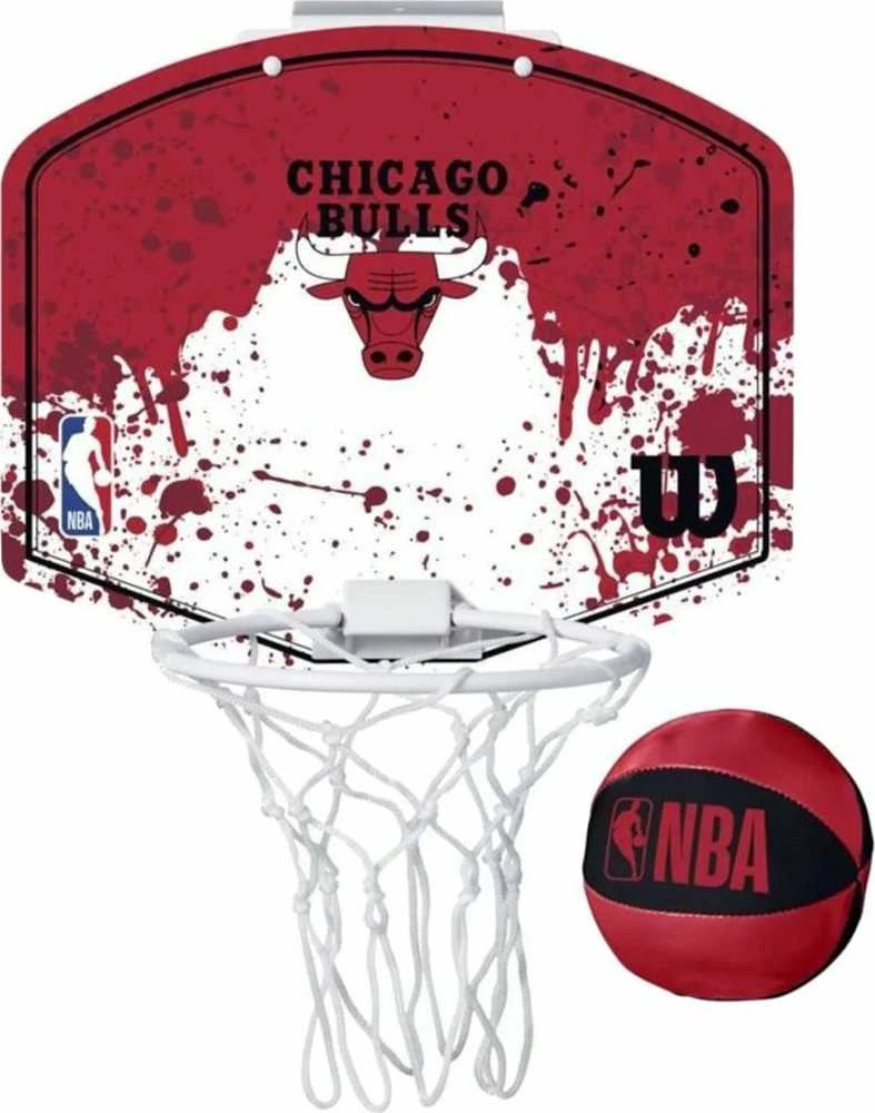 WILSON NBA TEAM MINI HOOP CHICAGO BULLS mini krepšinio lenta su kamuoliuku