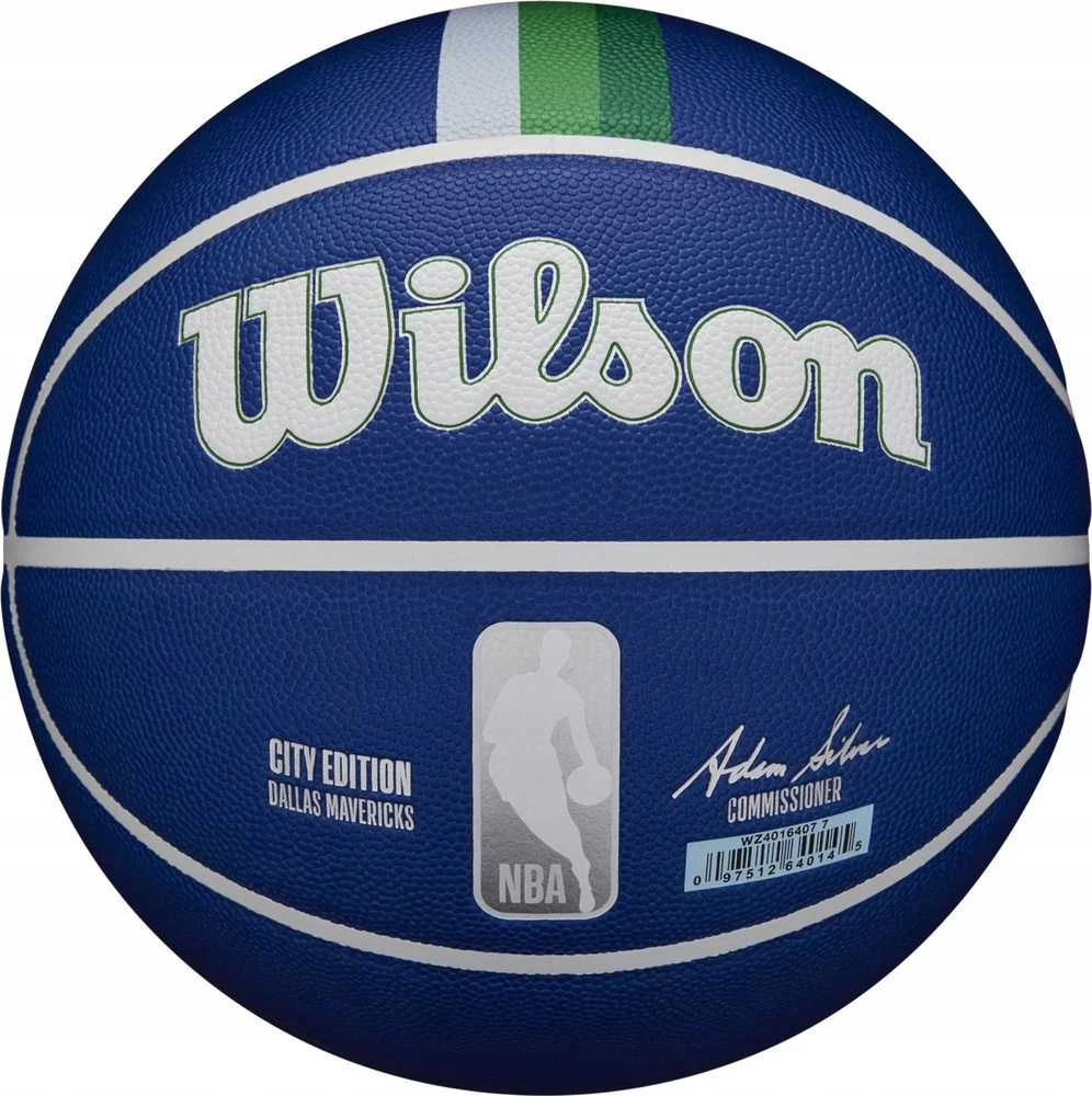 Wilson NBA komandos "Dallas Mavericks" kolekcinis kamuolys WZ4016407ID Krepšinio kamuolys