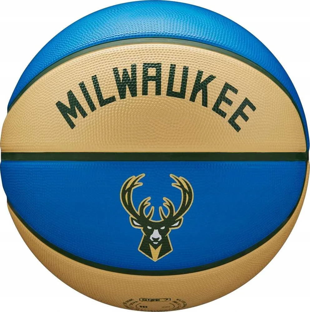 Wilson NBA Team City Edition Milwaukee Bucks kamuolys WZ4016517ID krepšinio kamuolys