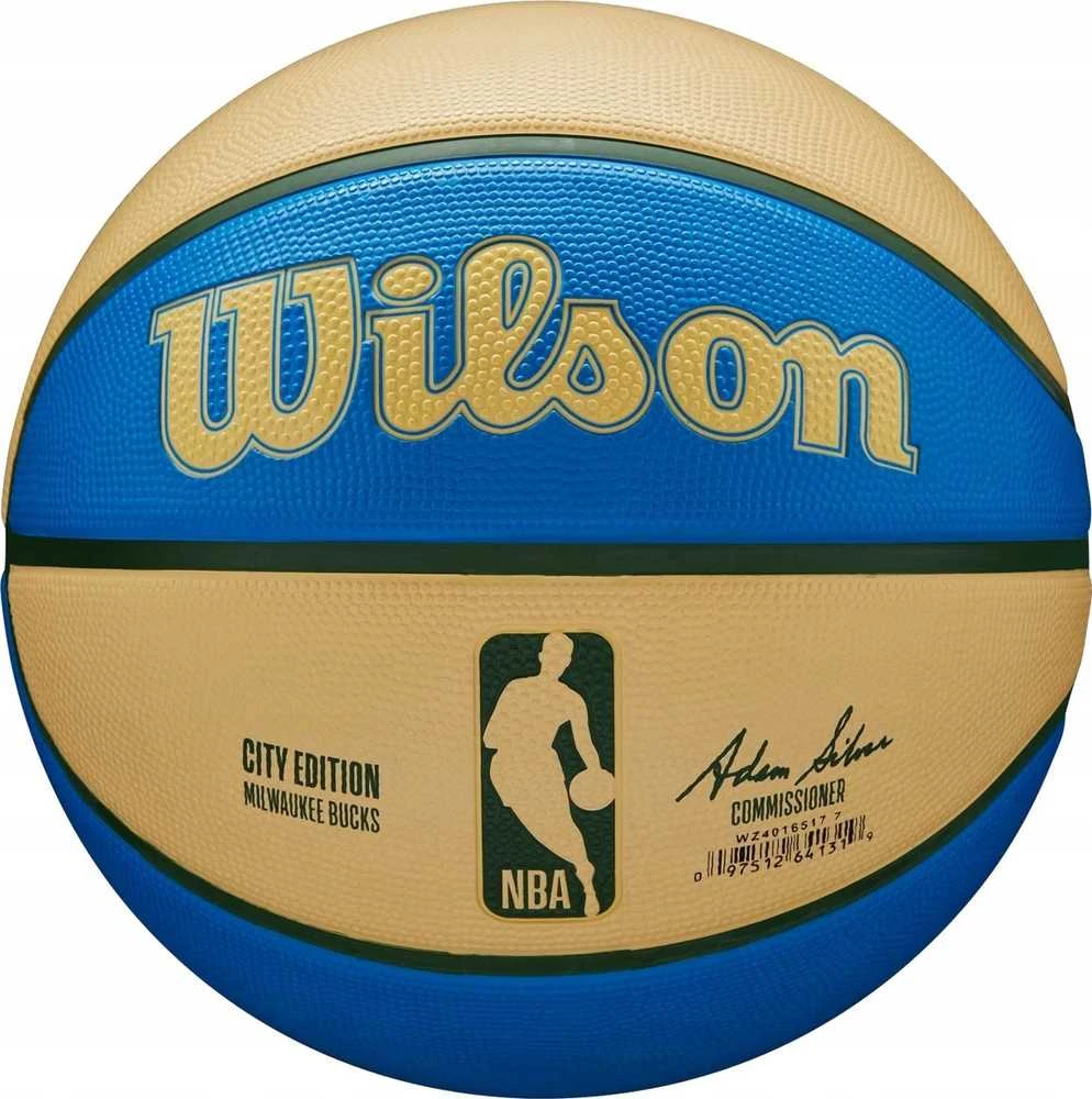 Wilson NBA Team City Edition Milwaukee Bucks kamuolys WZ4016517ID krepšinio kamuolys